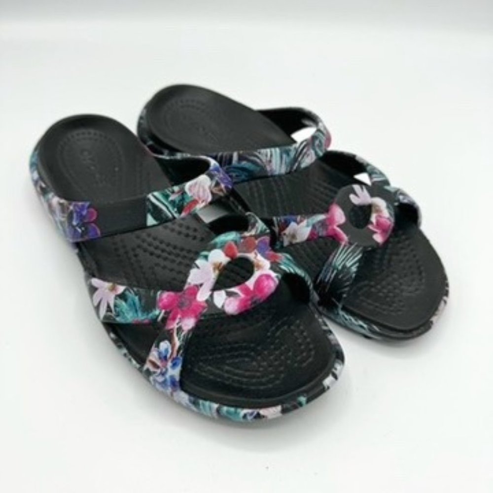 Crocs Women's Meleen Twist Graphic Flat Sandal Size 5